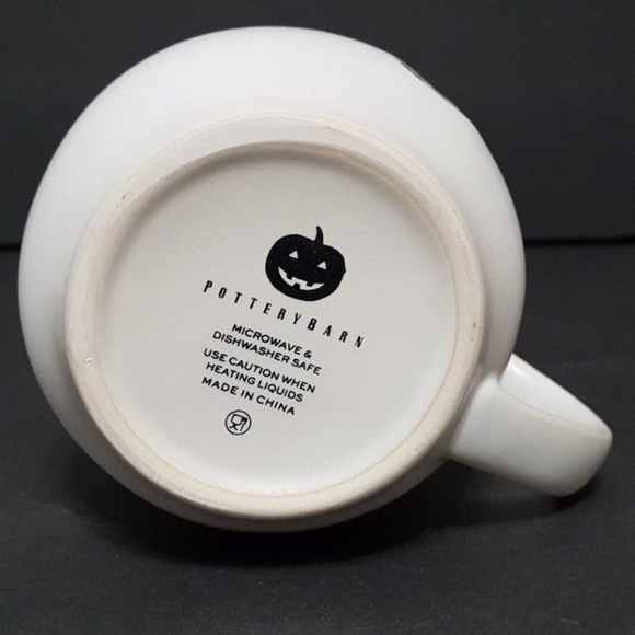 Pottery Barn Ghost Boo Mug Cup Modern Matte Stoneware Minimalist Gus Coffee Set - Picture 10 of 16